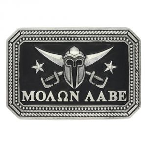 Montana Silversmiths Molan Labe Spartan Attitude Buckle (A665)